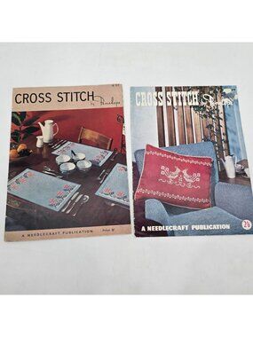 Cross Stitch Booklets Penelope Needlecraft Publications Patterns For Pillows